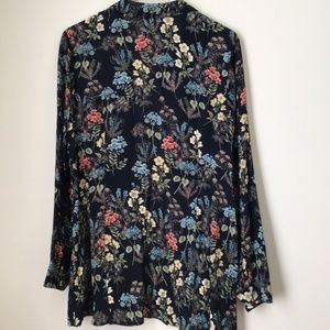 J Jill Printed Button down blouse/ shirt